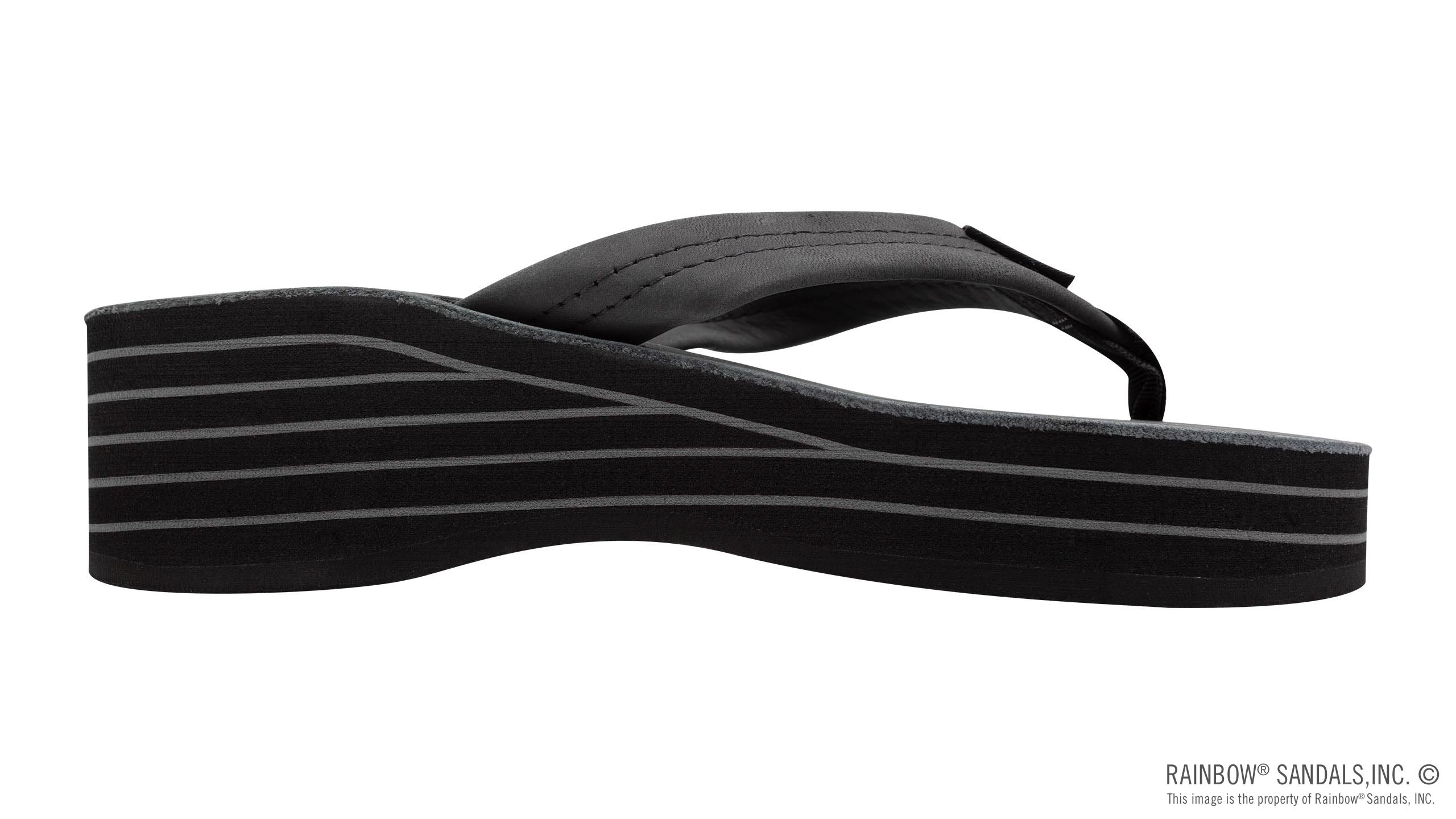 Six Layer Wedge Leather 1" Leather Strap