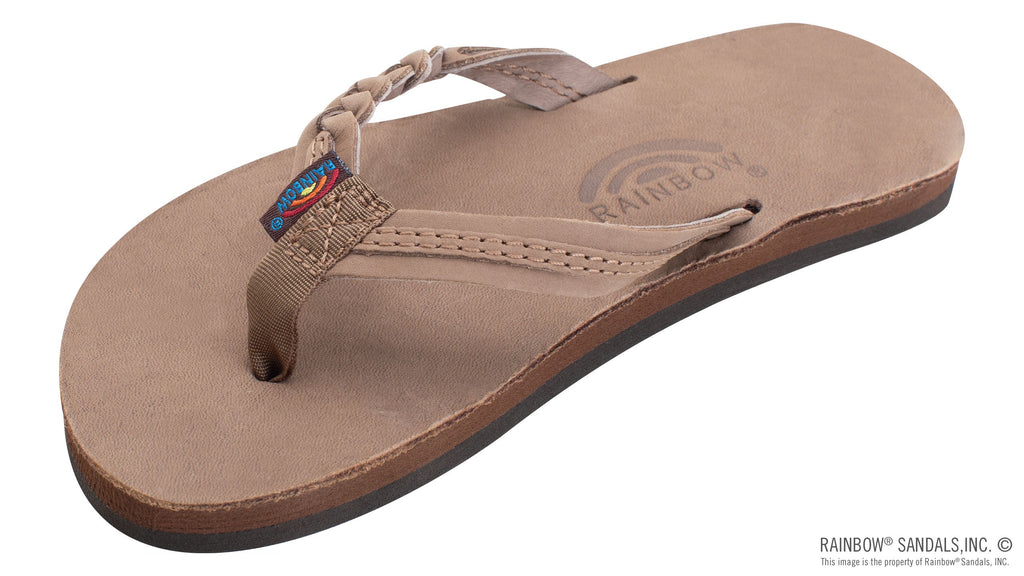 Kids Flirty Braidy- Premier Leather Braided 1/2" Strap
