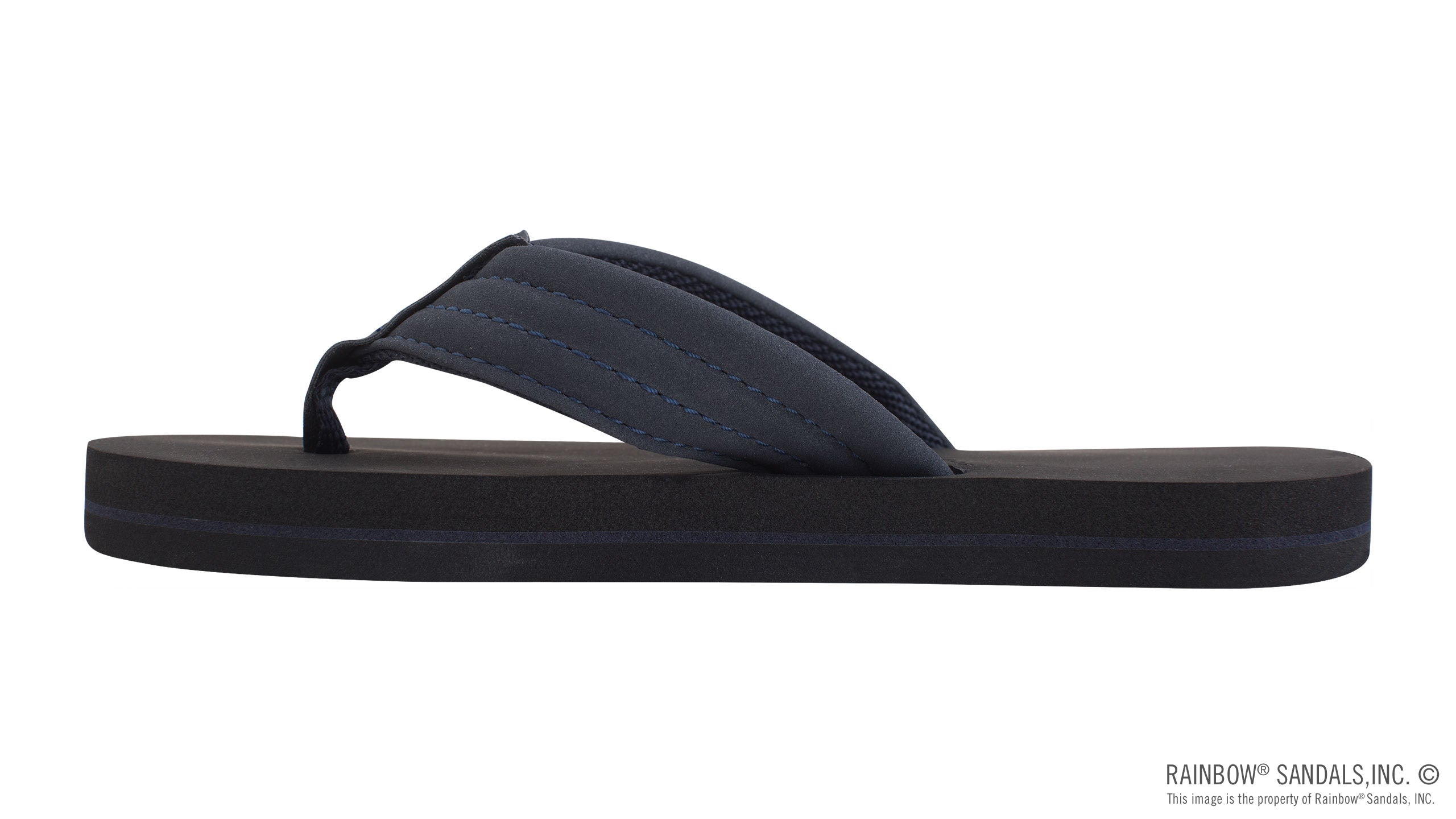 The Grombow - Soft  Rubber Top Sole  with 1" Strap and Pin line