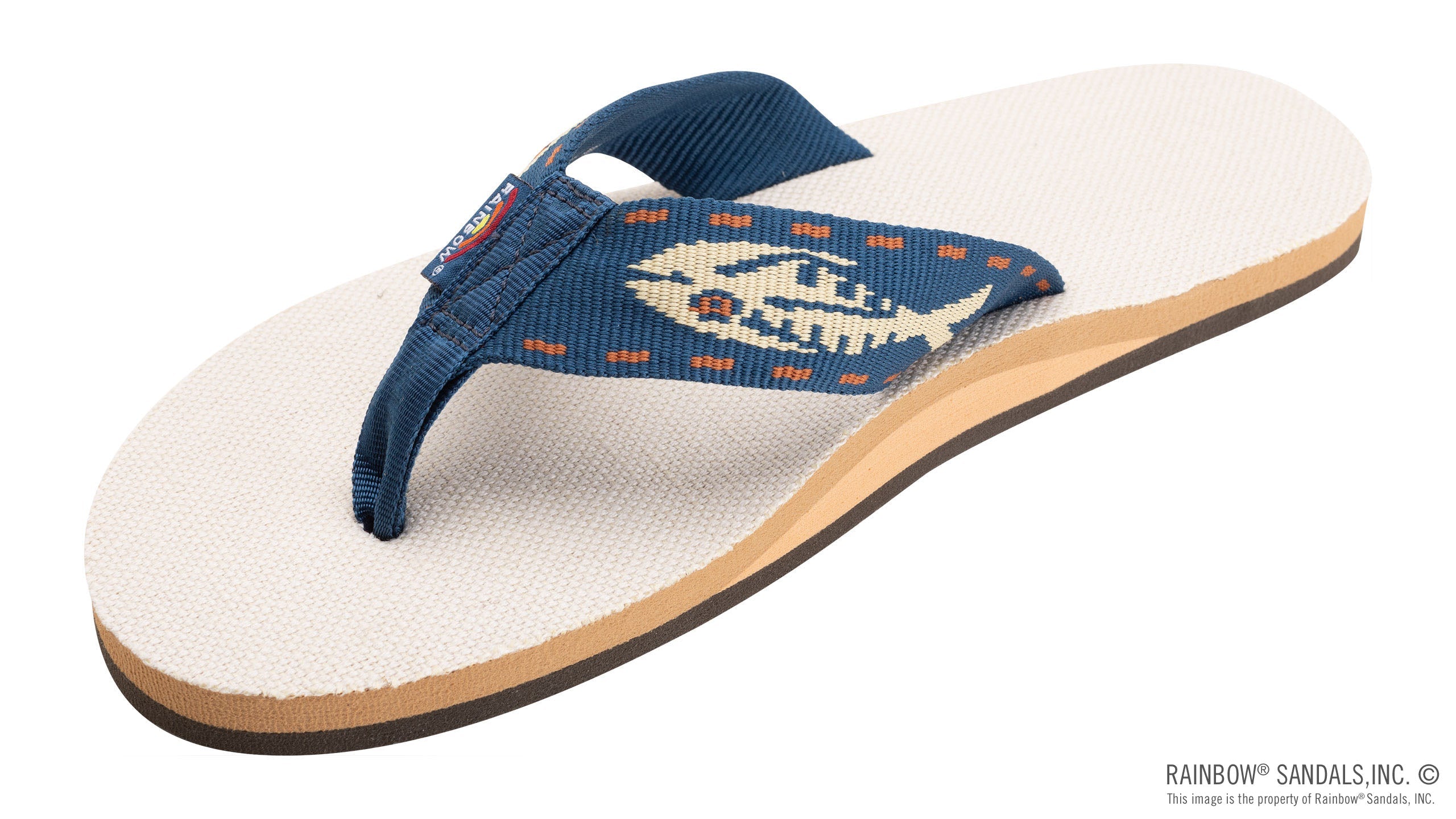 Single Layer Hemp with a Nylon Fish Pattern Strap