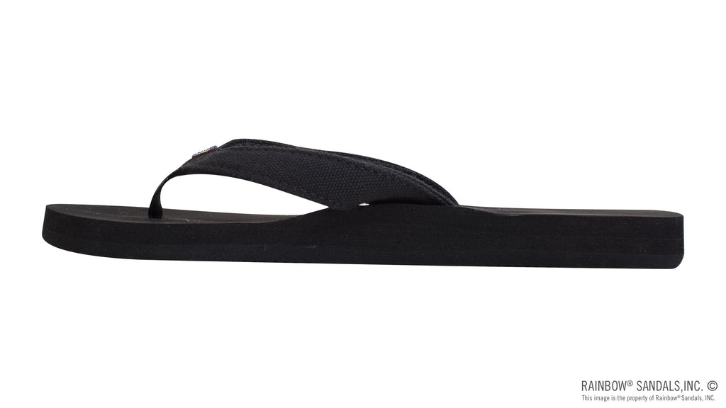 The Bella - Soft Top Black Tapered Canvas Strap
