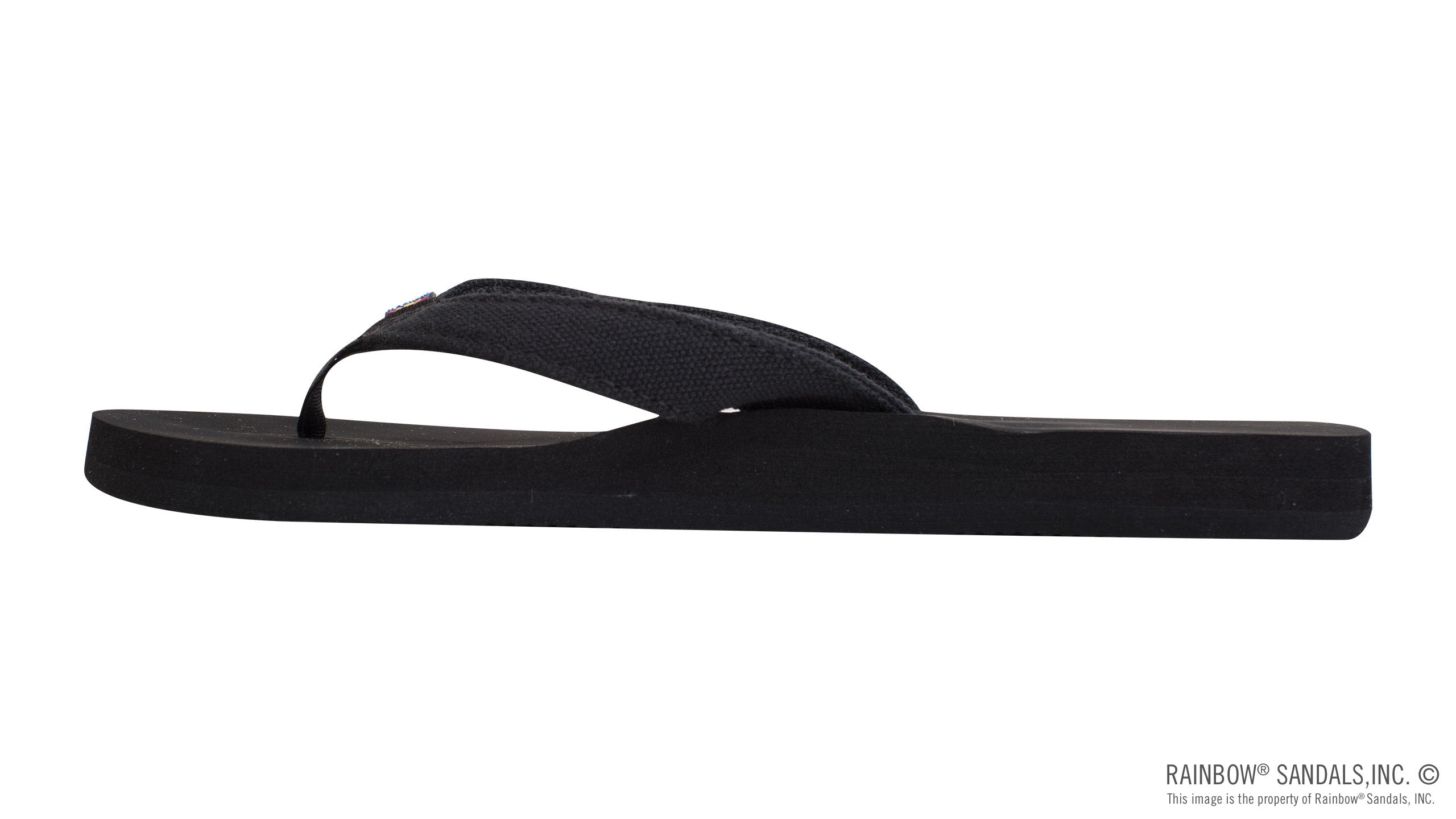 The Bella - Soft Top Black Tapered Canvas Strap