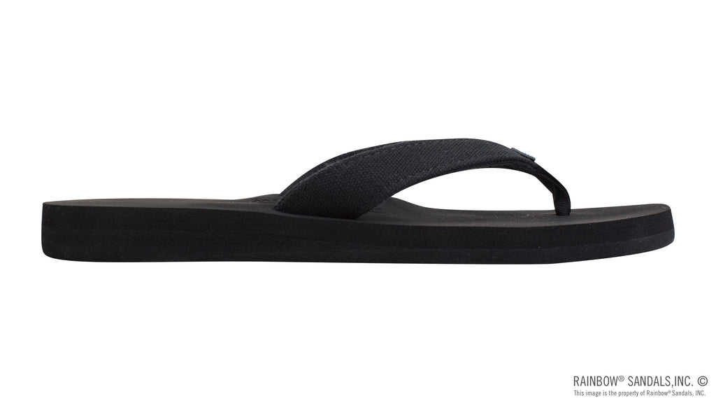The Bella - Soft Top Black Tapered Canvas Strap