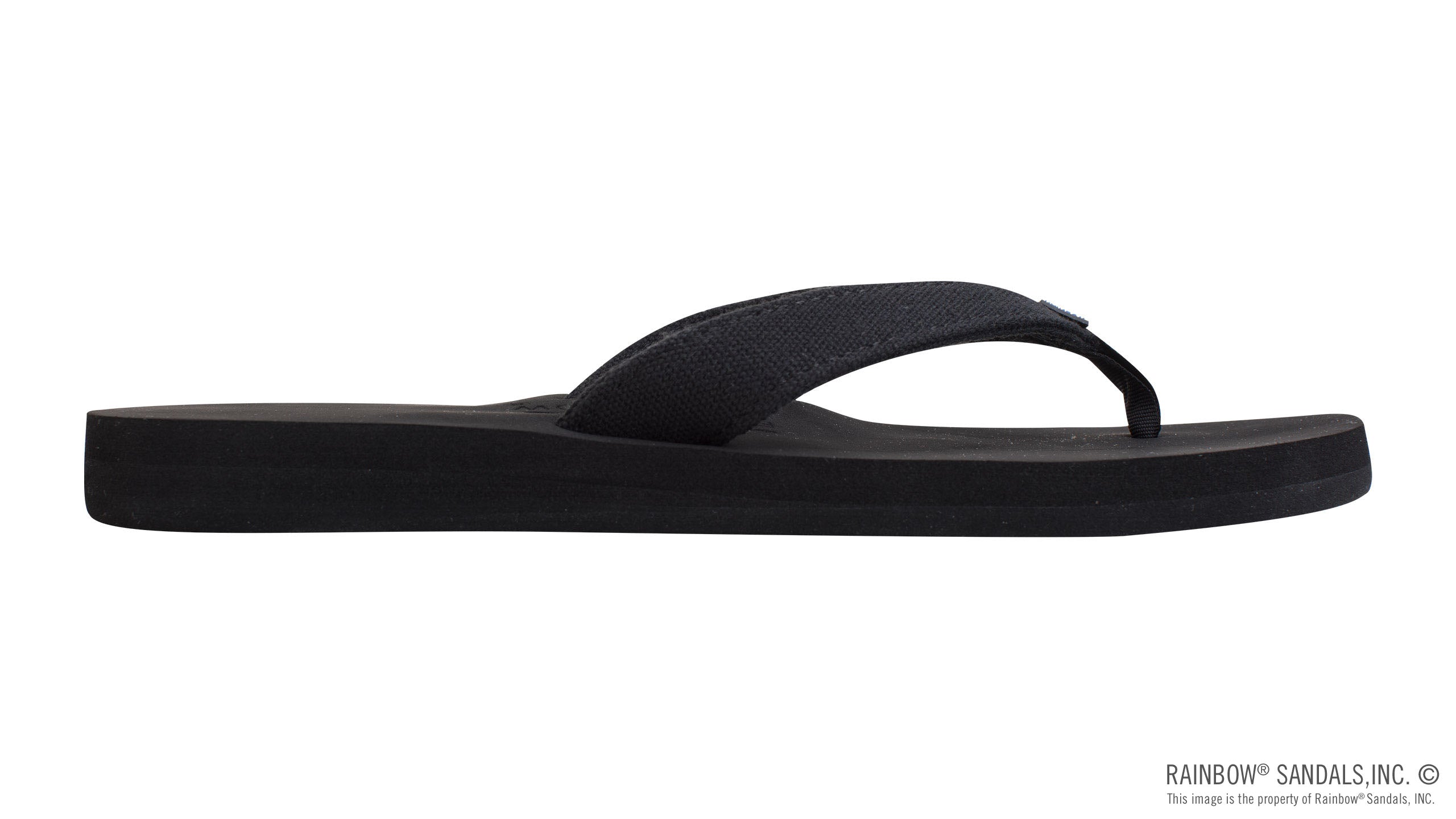 The Bella - Soft Top Black Tapered Canvas Strap