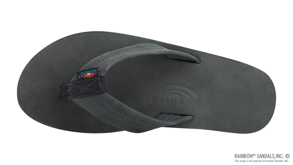 Premier Blues - Single Layer Premier Leather with Blue Midsole 1" Strap