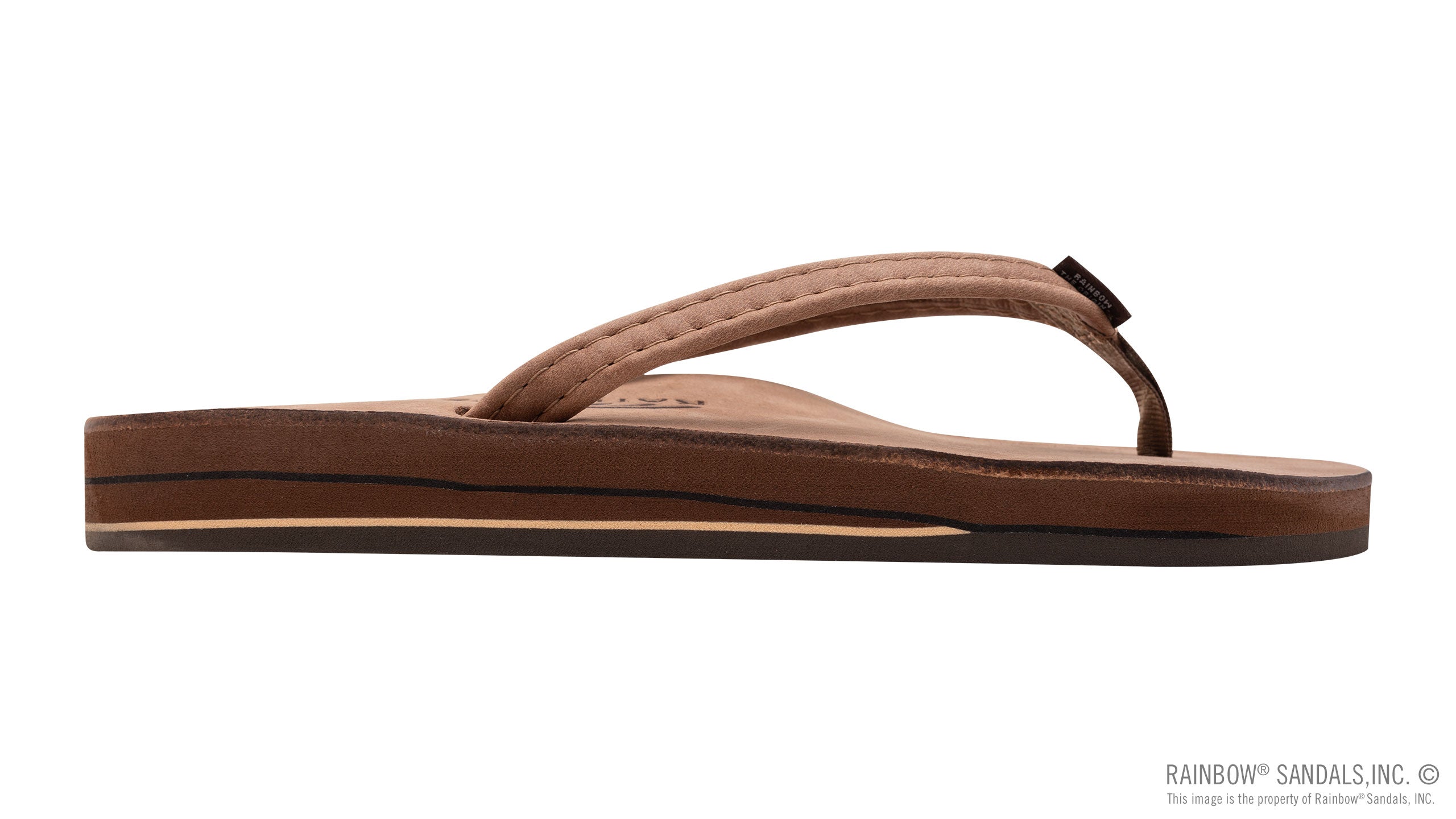 Luxury Leather - Double Layer Arch 1/2" Narrow Strap