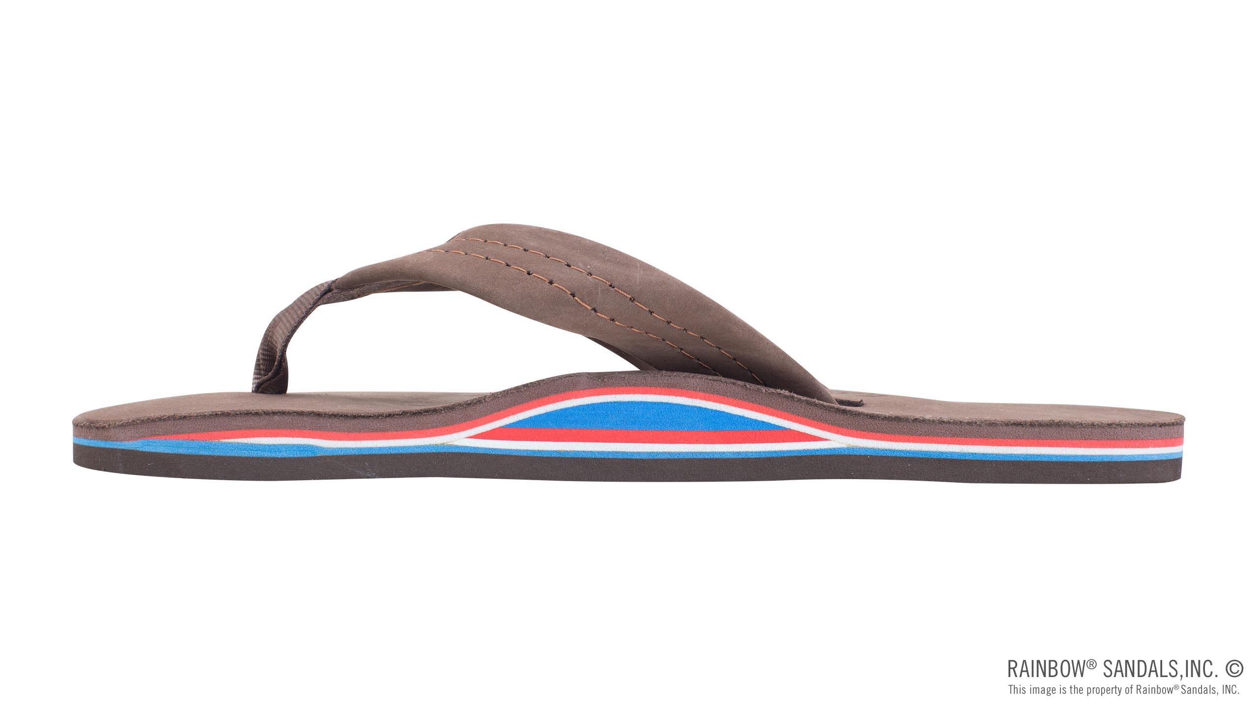 The Americana- Women's  Single layer eXpresso-Red White Blue Mid Sole