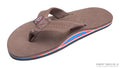 The Americana -Men's Single layer Premier Leather  Red White & Blue Mid Sole