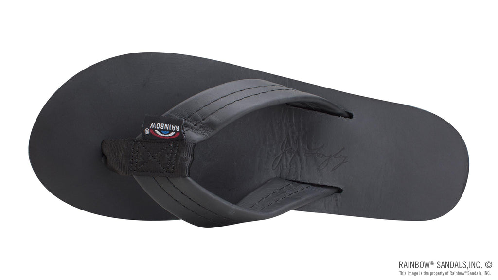 The Americana - Women's Single Layer Classic Leather Red White & Blue Mid Sole with a 1" Strap