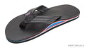 The Americana - Men's Single Layer Classic Leather with Red White & Blue Mid Sole