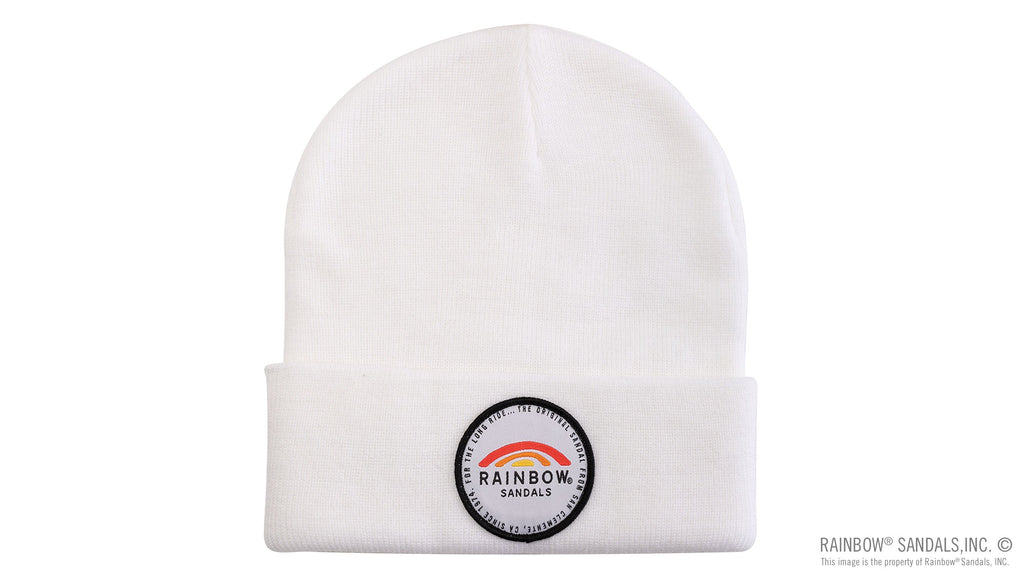 Basic Cuff Beanie with Long Ride Patch 100% Acrylic