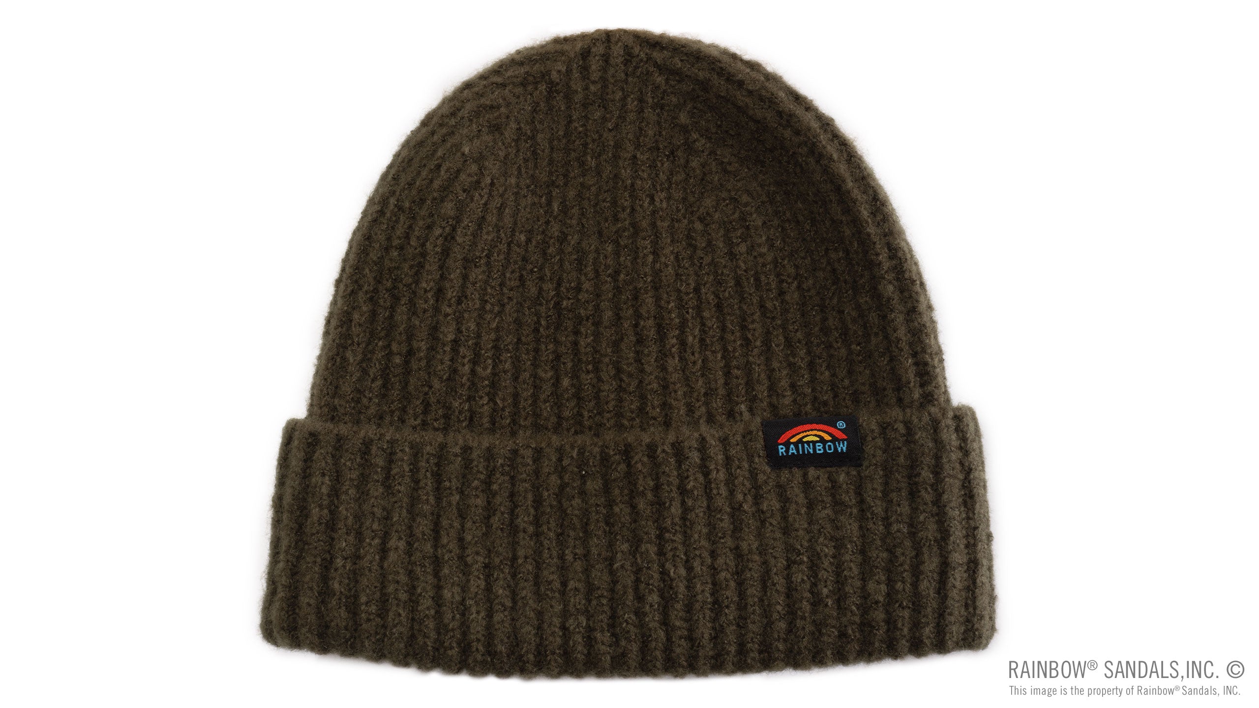 Marled Knit Beanie with Original Rainbow® Woven Label