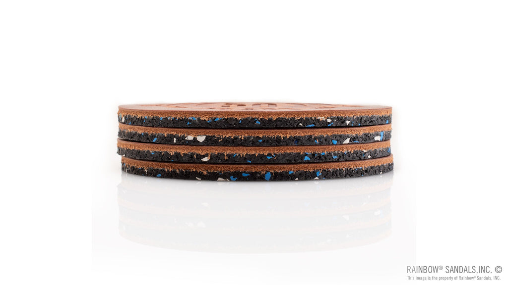 Coaster 4 pack - Rust - Leather
