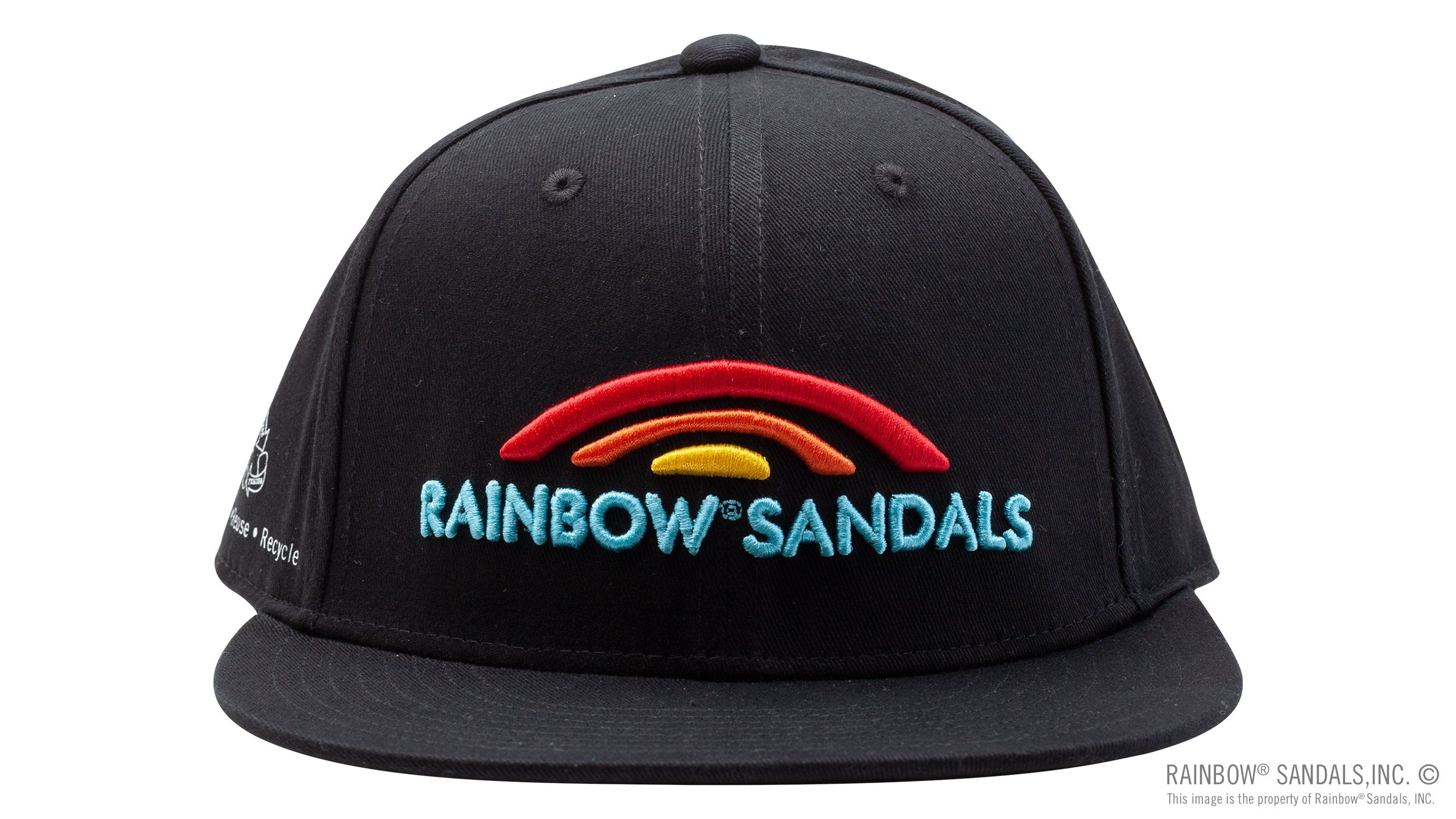 Rainbow® Sandals Black 100% Cotton Snap Back Hat