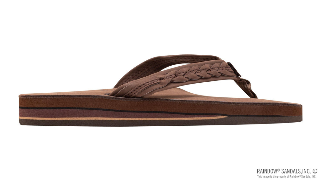 The Madison - Double Layer Arch Support with a Braid on a 3/4" Medium Rolled Strap