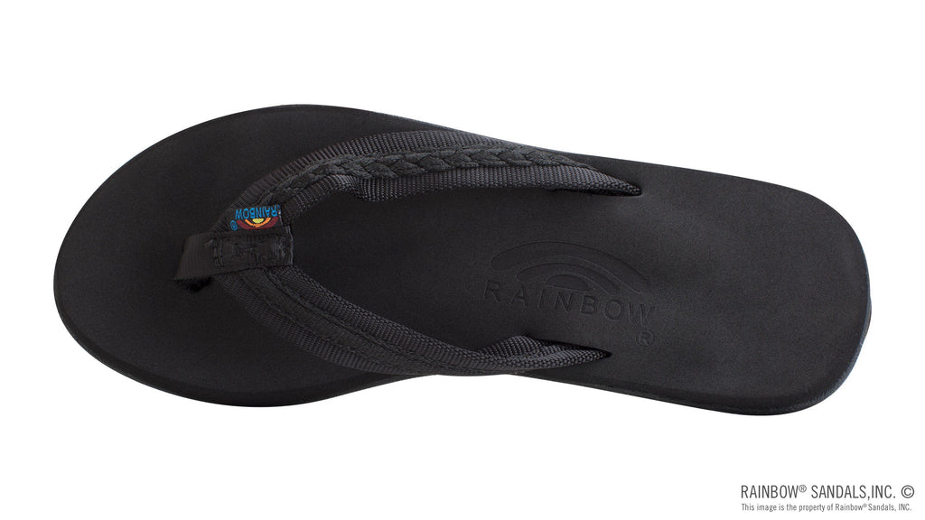 The Paisley – Ladies Soft Top Rubber with a 3/4" Nylon Flirty Braidy Strap
