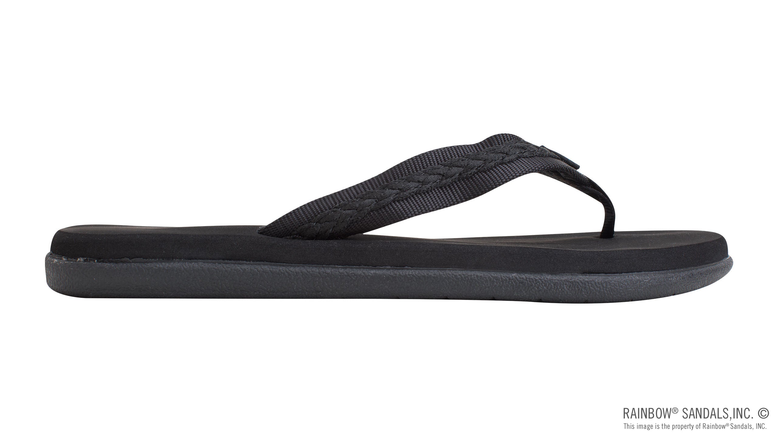 The Paisley – Ladies Soft Top Rubber with a 3/4" Nylon Flirty Braidy Strap