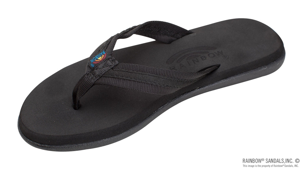 The Paisley – Ladies Soft Top Rubber with a 3/4" Nylon Flirty Braidy Strap