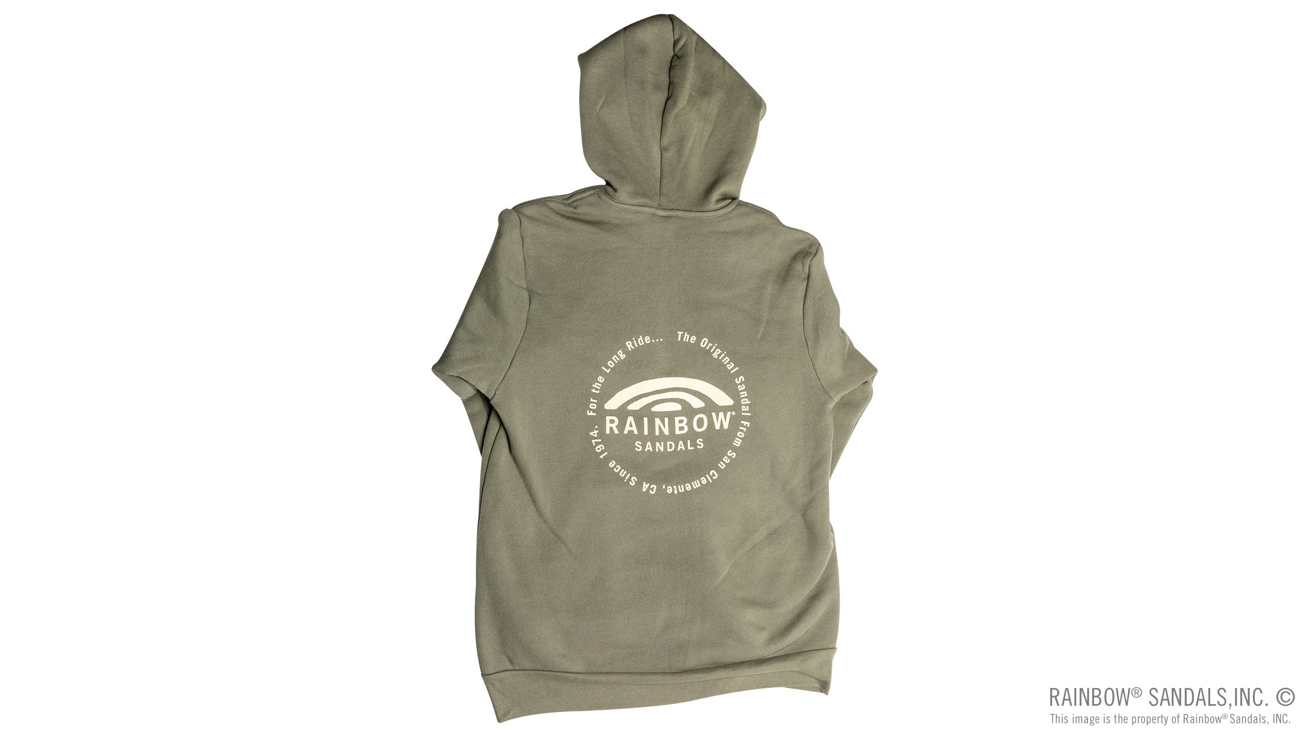 Unisex Sweatshirt with Circle Logo on Front and Back