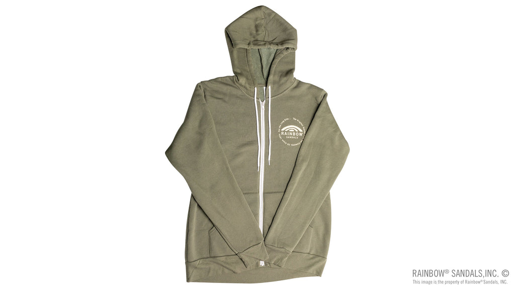 Unisex Sweatshirt with Circle Logo on Front and Back