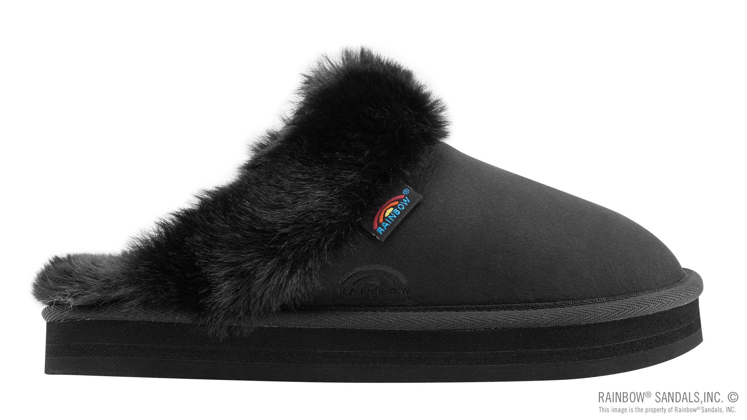 Sunset Snugs - Leather, Fleece Lined Slipper Single Layer Arch