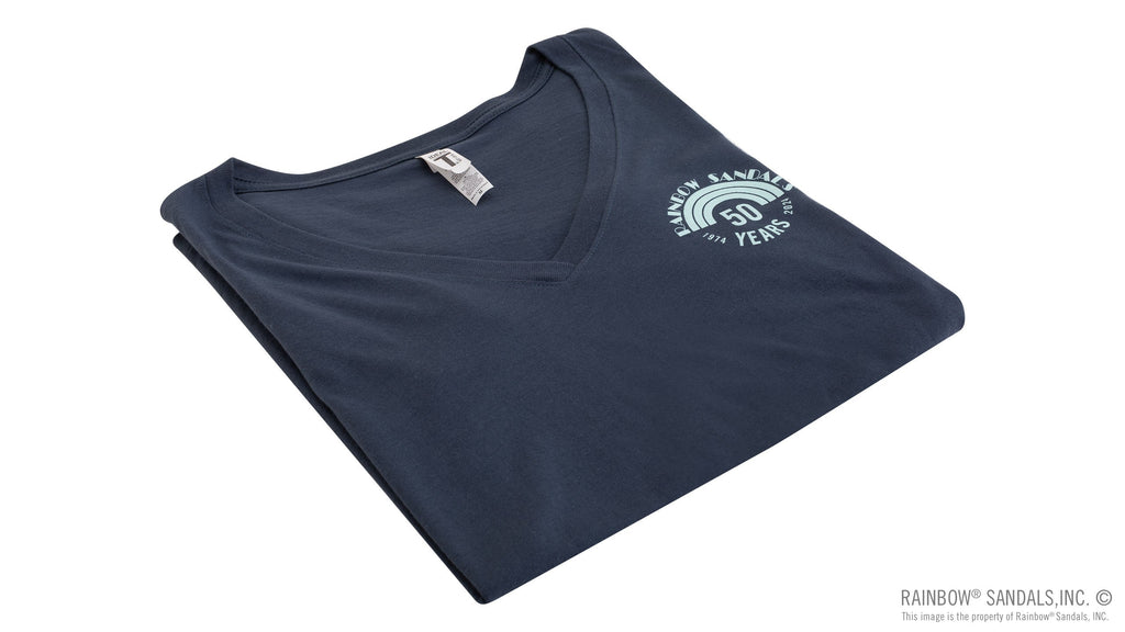 Ladies' V-Neck T-Shirt 50 Year Anniversary