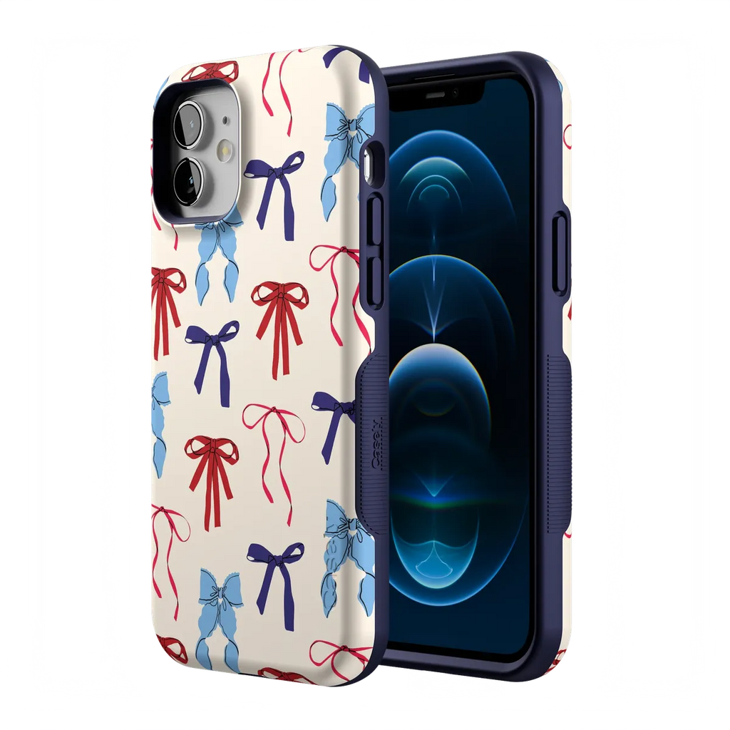 American Girlie | Red White & Blue Bows Case