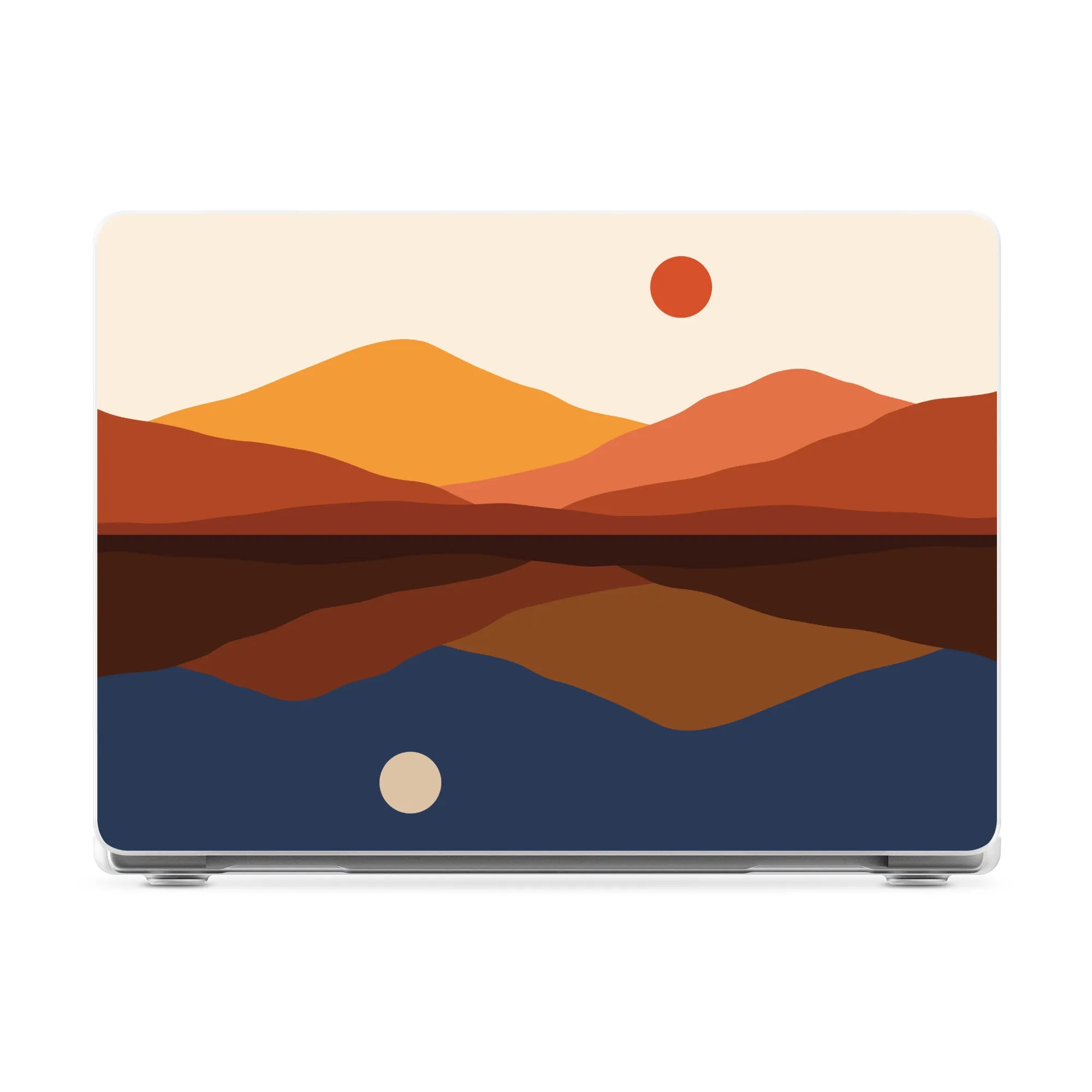 Opposites Attract | Day & Night Colorblock Mountains Laptop Shell - 15" MacBook Air