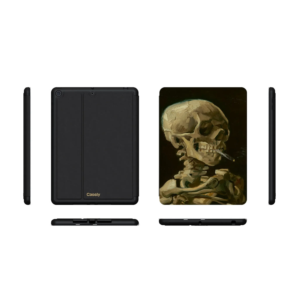 Van Gogh | Head of a Skeleton with a Burning Cigarette iPad Case