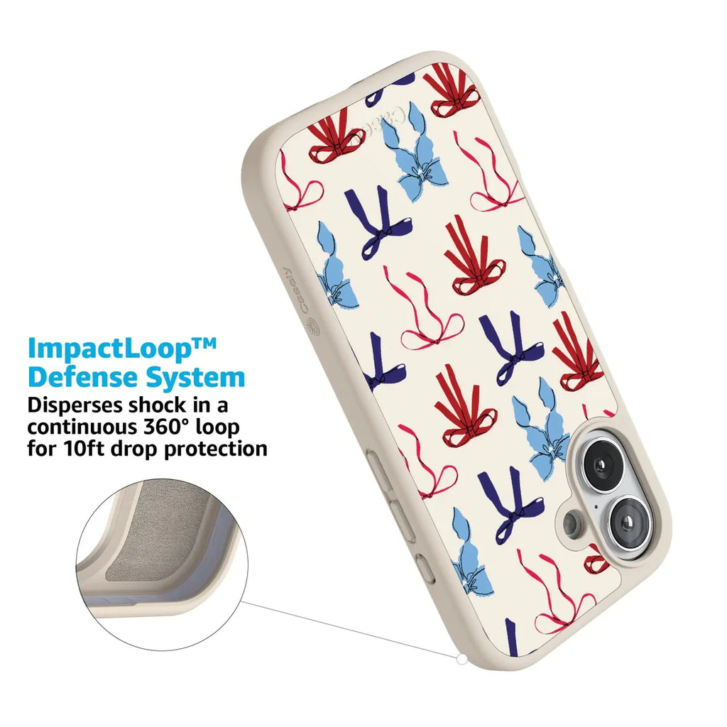American Girlie | Red White & Blue Bows Case