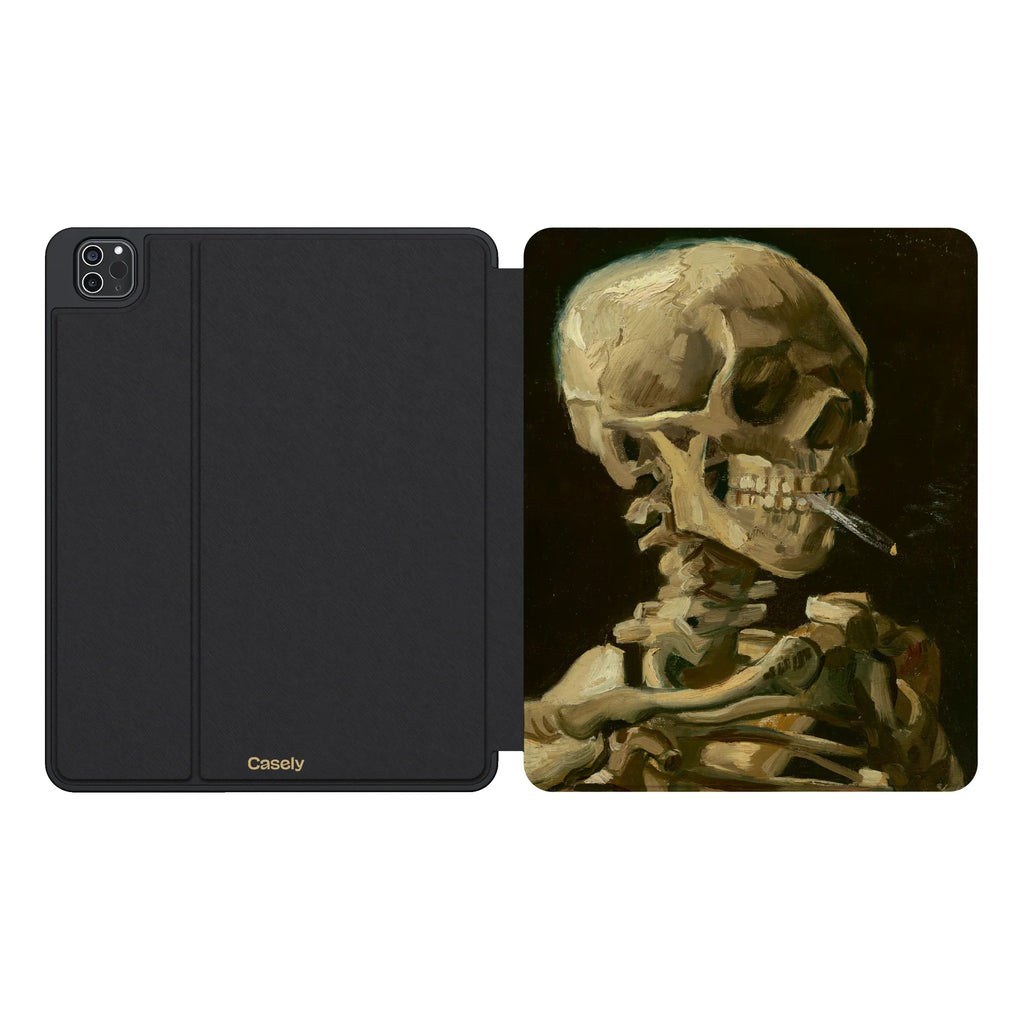 Van Gogh | Head of a Skeleton with a Burning Cigarette iPad Case