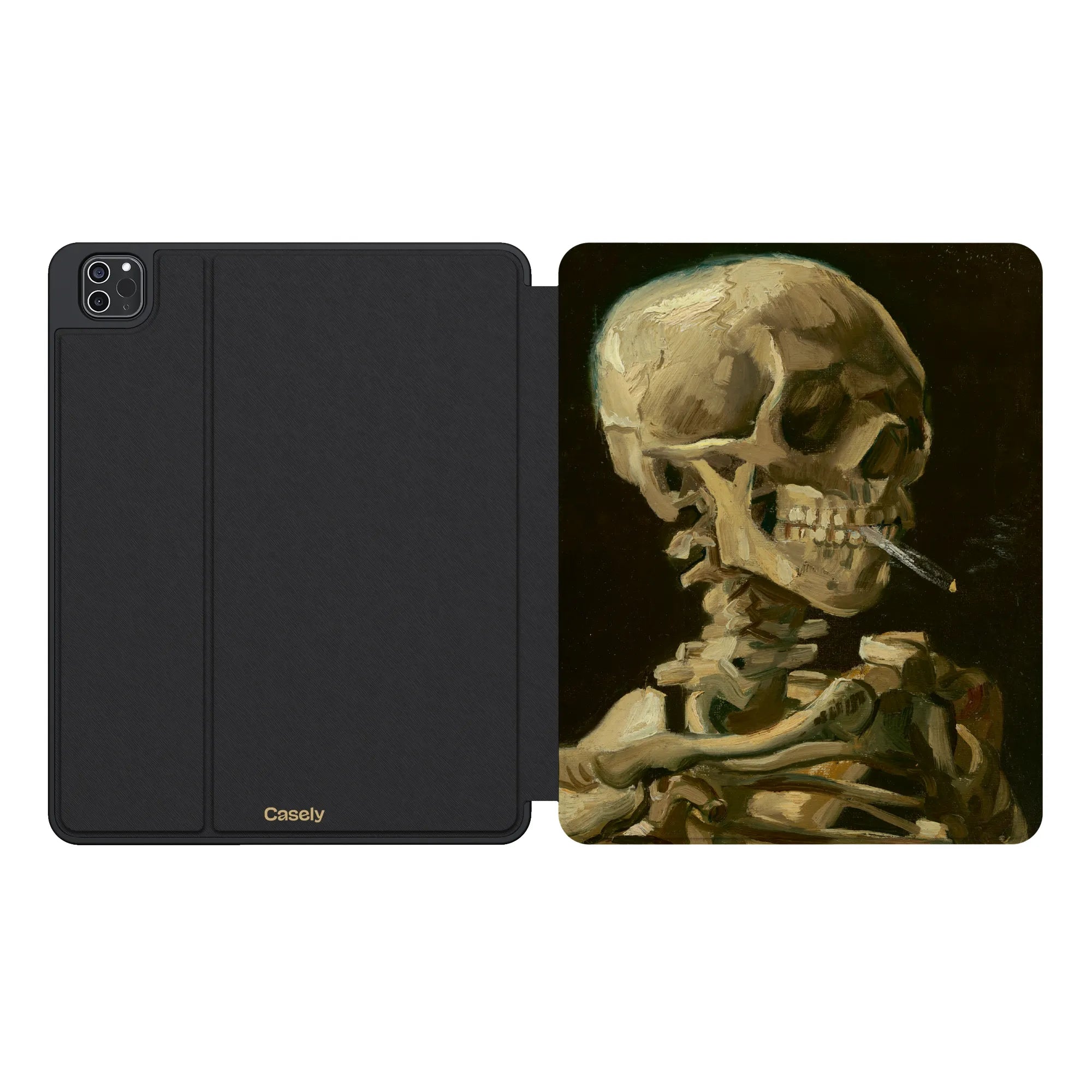 Van Gogh | Head of a Skeleton with a Burning Cigarette iPad Case