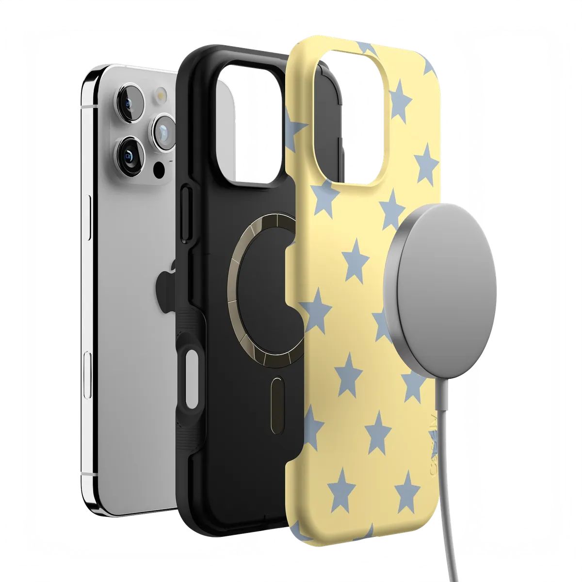 Shine Bright | Butter Yellow Stars Case