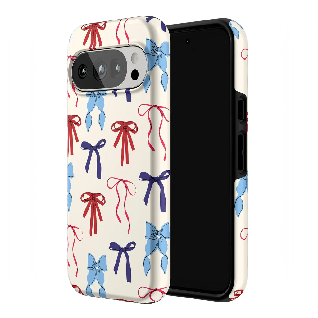 American Girlie | Red White & Blue Bows Case