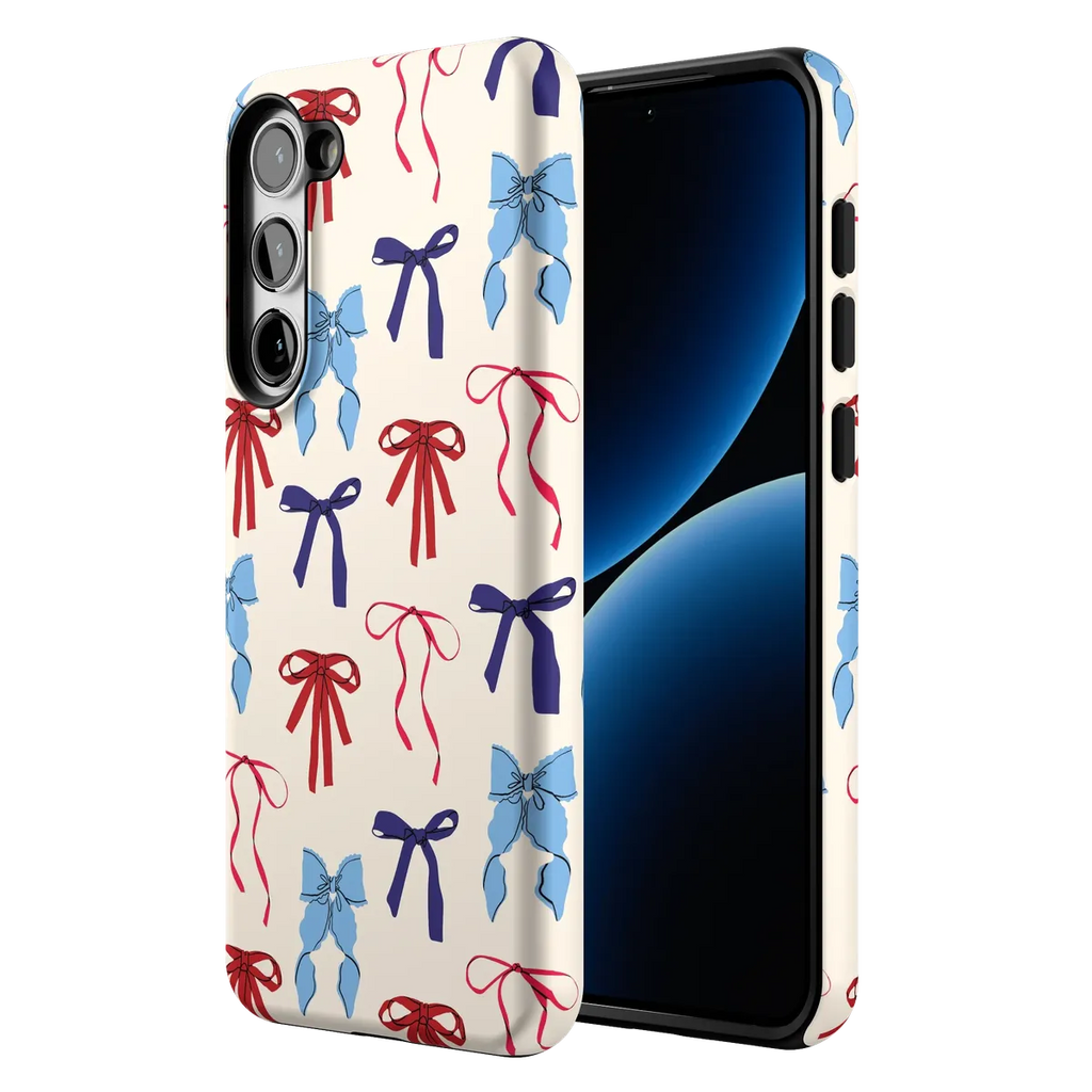 American Girlie | Red White & Blue Bows Case